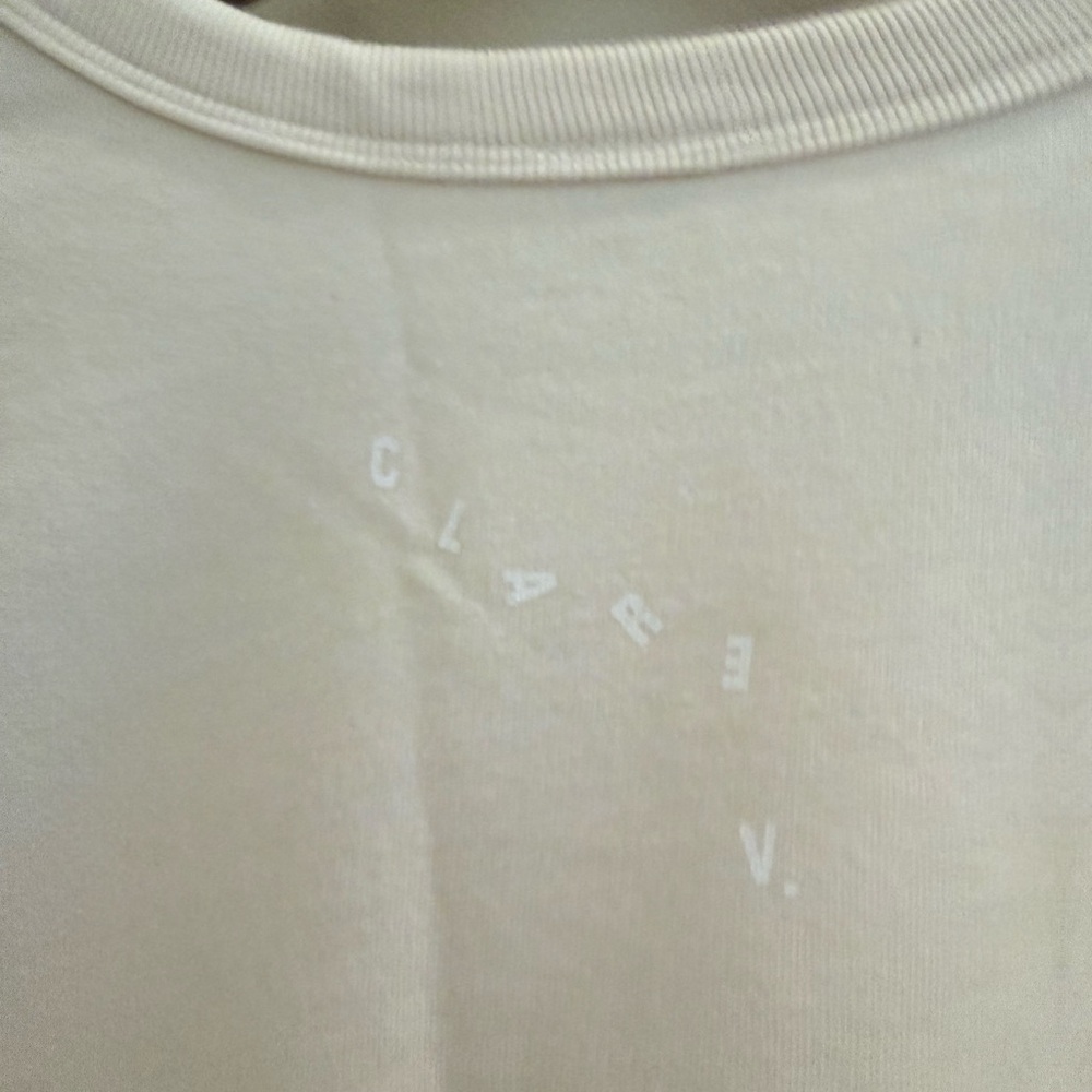 Clare V. Ruffle Sweatshirt - Cream original $185 - Picture 7 of 12